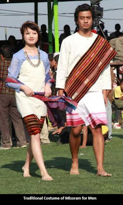 Traditional Costume of Mizoram for Men