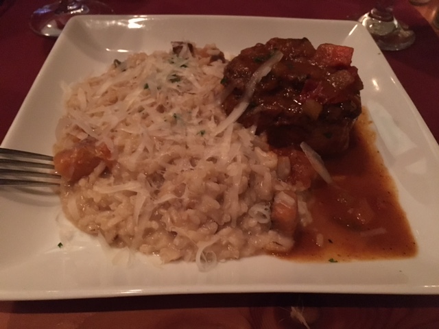 Risotto and osso buco