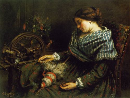 gustave-courbet-filatrice-addormentata-olio-su-tela-1853-montpellier-musee-dorsay