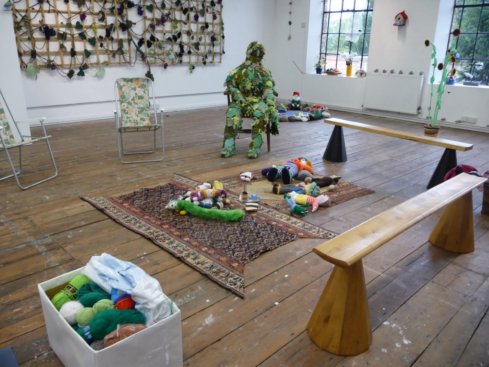 Blooming Marvellous community knitted garden Knitted Garden is now