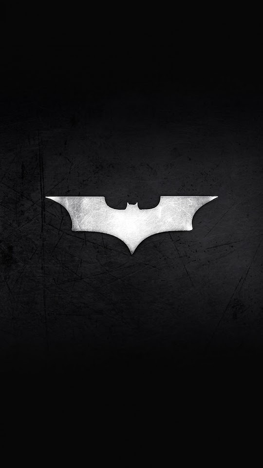 Batman Silver Metal Scratches Logo Dark  Android Best Wallpaper