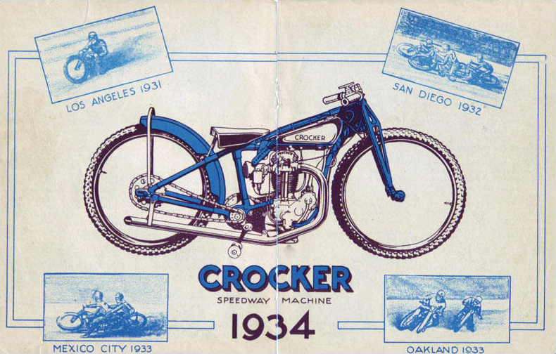 1934 crocker speedway advertisement