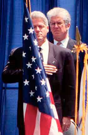 SAIC David Carpenter with President Clinton
