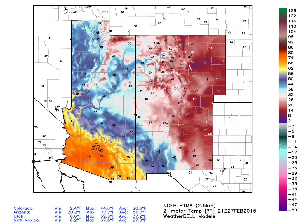 Cold Day In New Mexico Snowfall Totals.