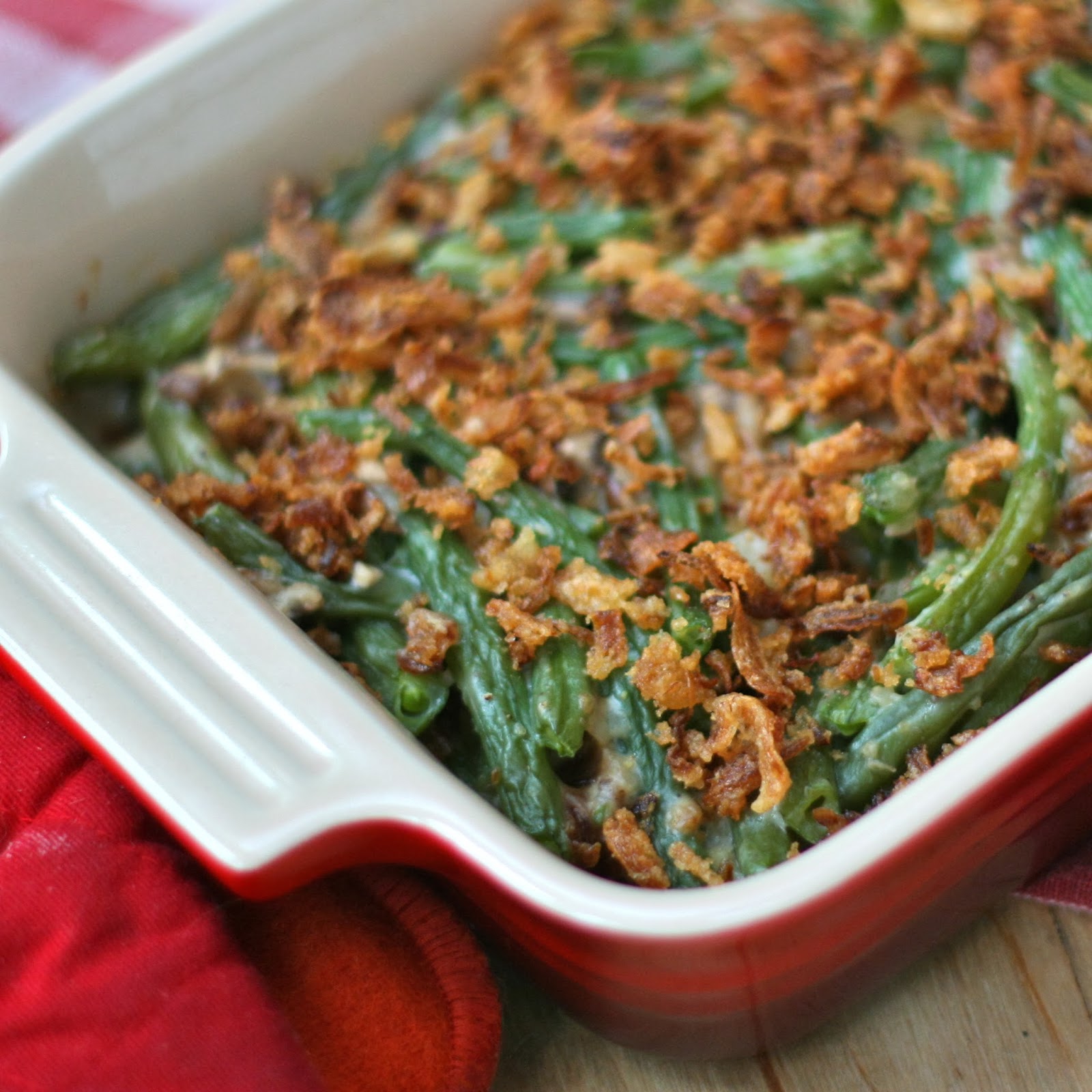 G is for: Green Bean Casserole {with homemade ingredients}