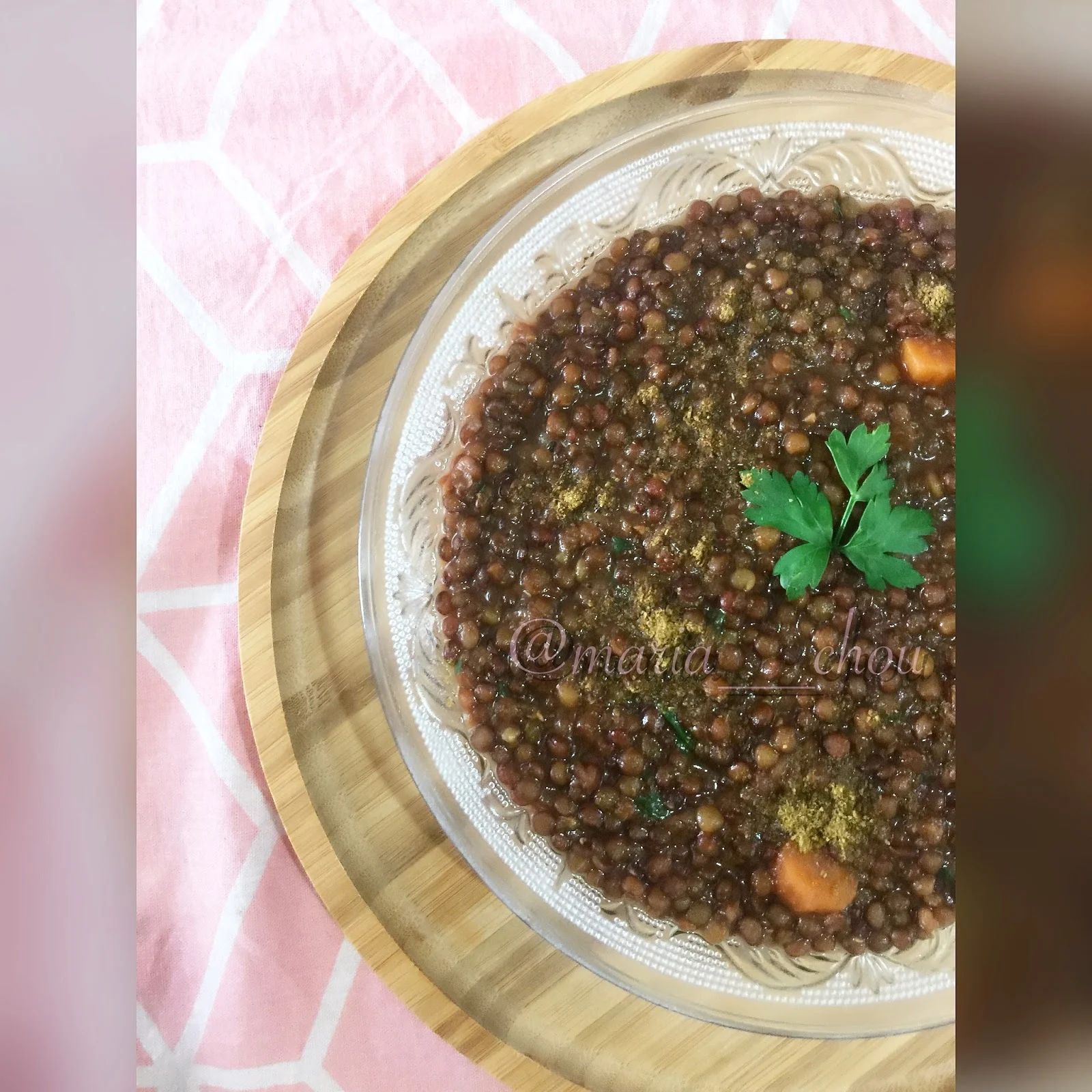 Lentilles à la marocaine au cookeo (la3dess)
