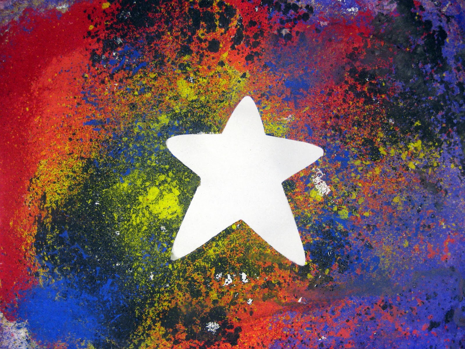 Colorful Chalk Drawings On Paper