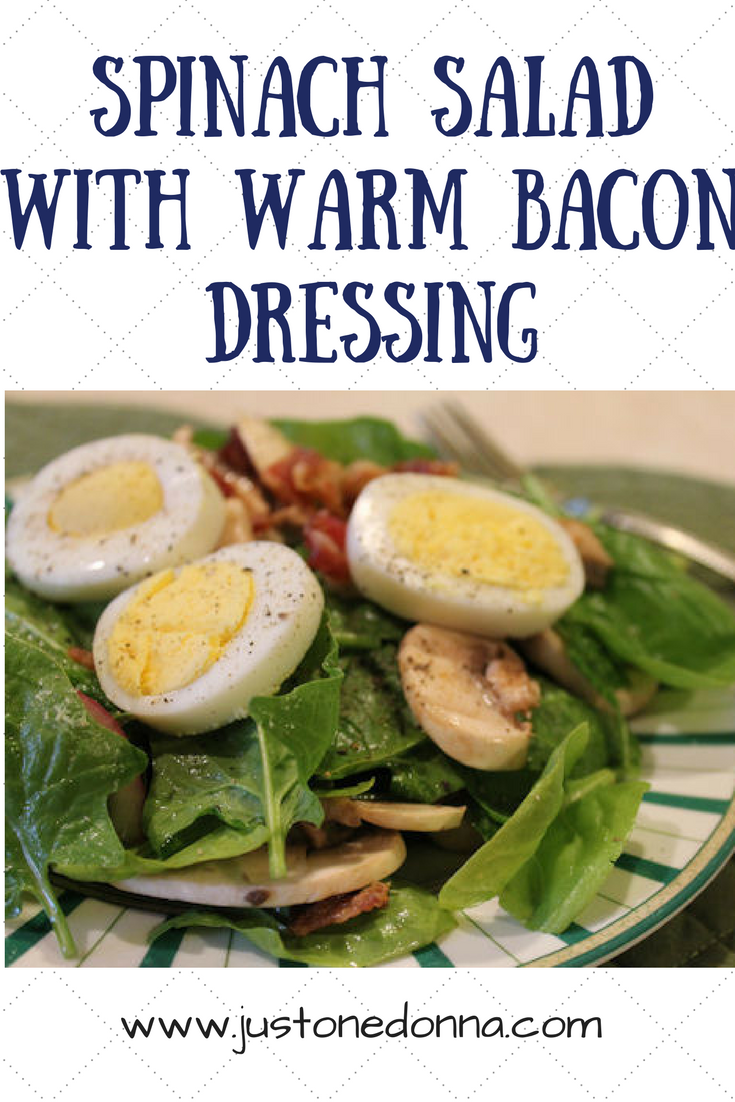 Spinach Salad with Warm Bacon Dressing