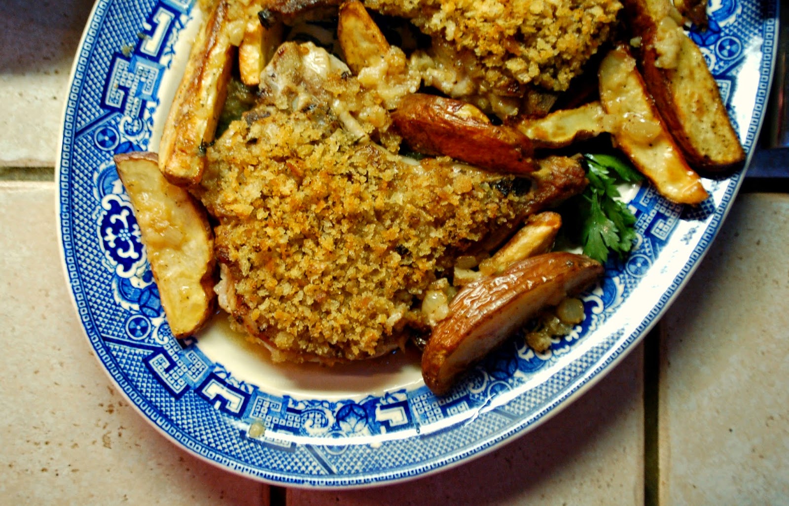 The Spice Garden Lyonnaise Pork Chops