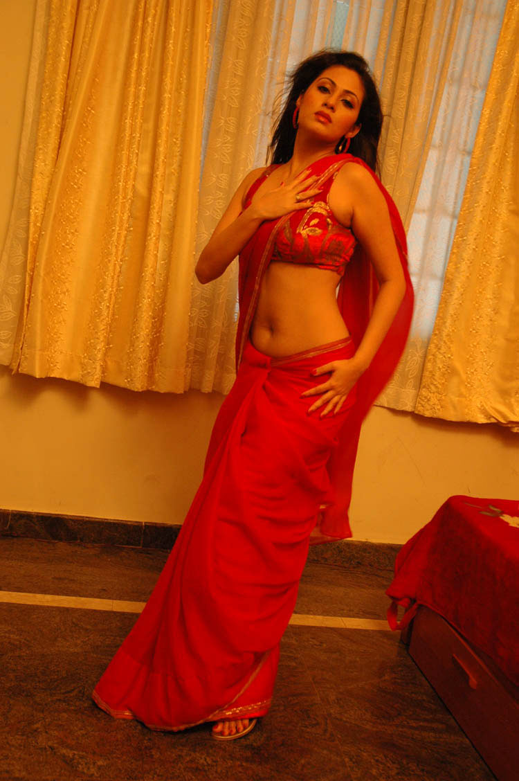 Actress Sada In Red Saree From A Movie Song Celebrity Gossips Hollywood 