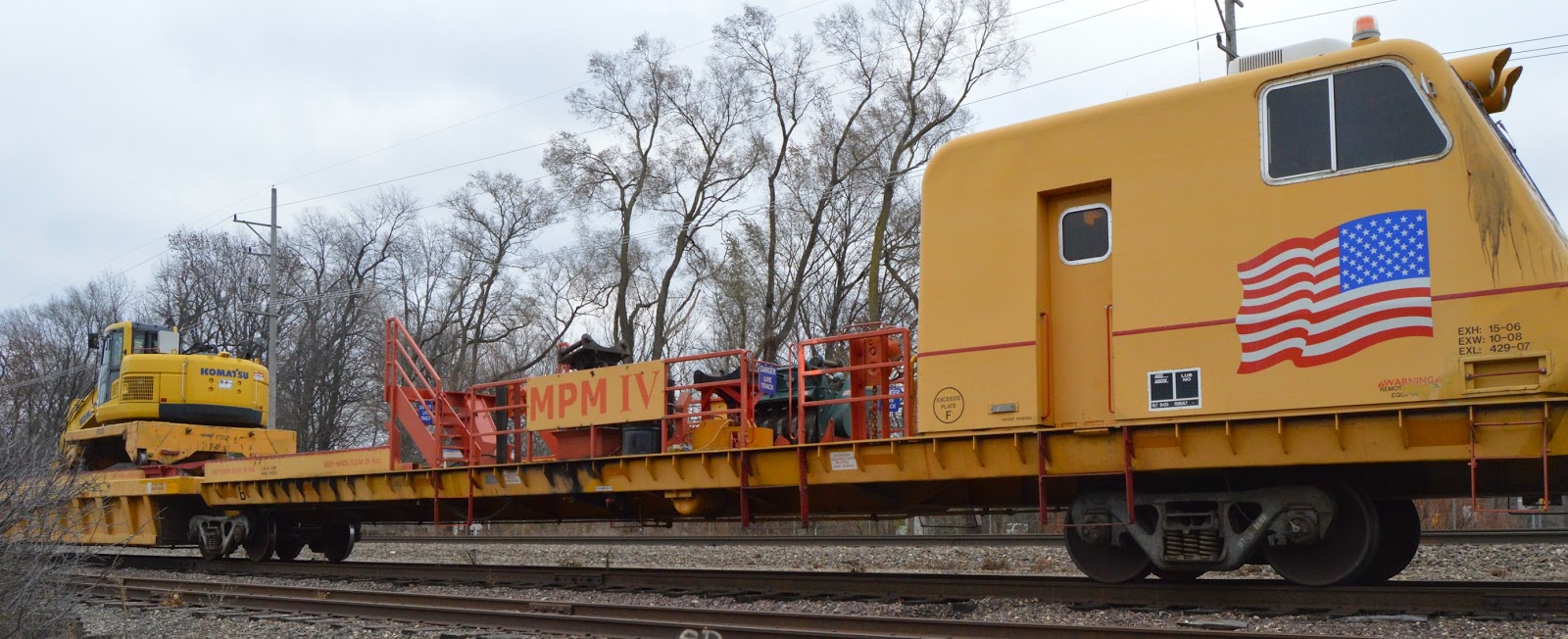 Industrial History MoW Herzog "MultiPurpose Machine" (MPM) Train