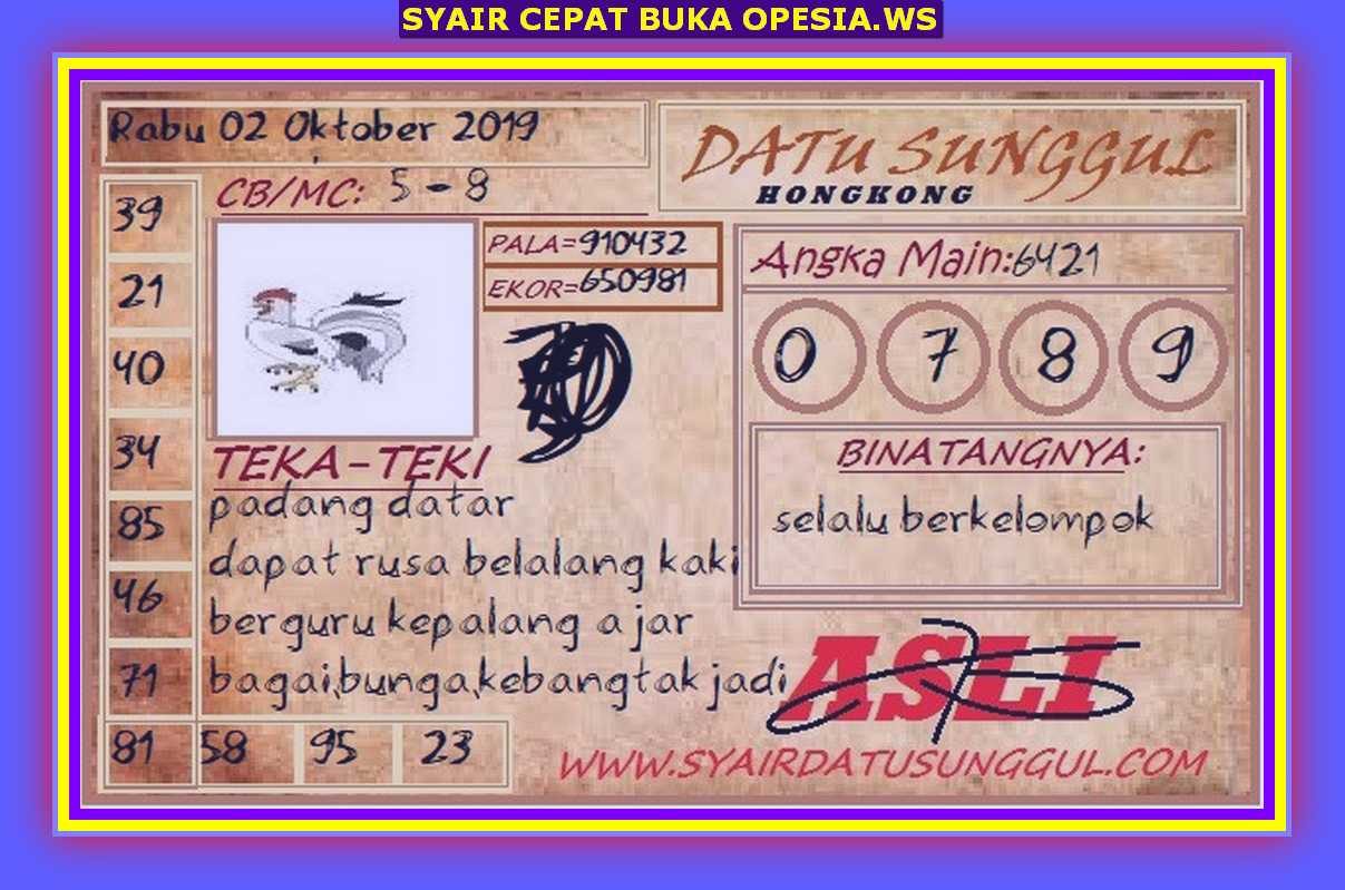 Prediksi Hk Datu Sunggul Kamis Prediksi Hk Datu Sunggul Kamis