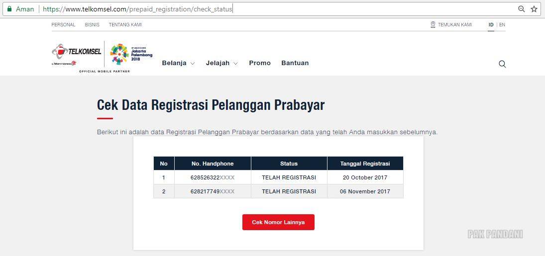 Cara Cek Status Registrasi Registrasi Kartu Prabayar Telkomsel - Blog