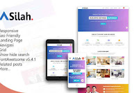 Asilah Landing Page Responsive Blogger Template