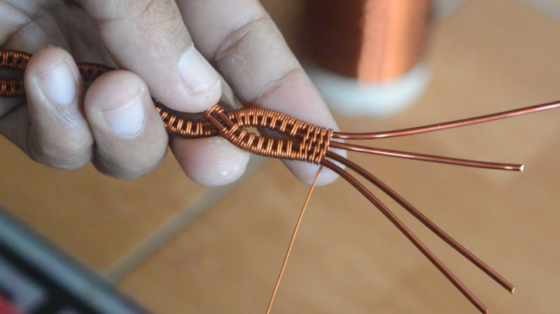 Tutorial Membuat Perhiasan Gelang dari Kawat Tembaga | Wire Jewerly