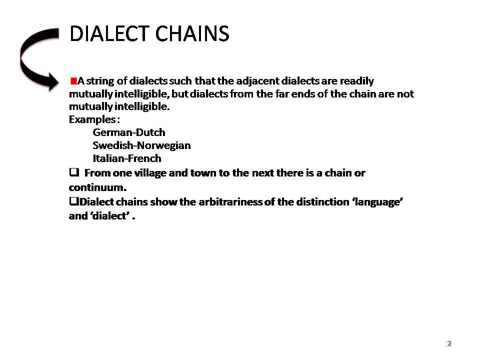 Bukan KULIT_Bukan BUAH Crosscontinental variation Dialect Chains