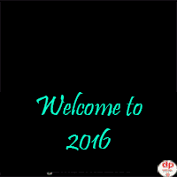 DP BBM Gambar Animasi Bergerak Selamat Tahun Baru 2016 Format GIF