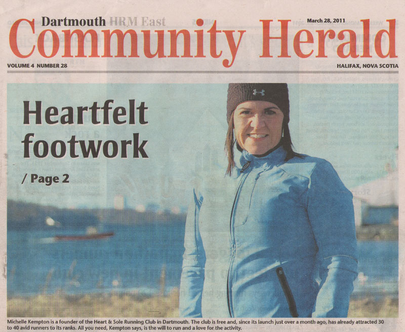 Dartmouth Running Club, Heart & Sole Running Club, Dartmouth Nova