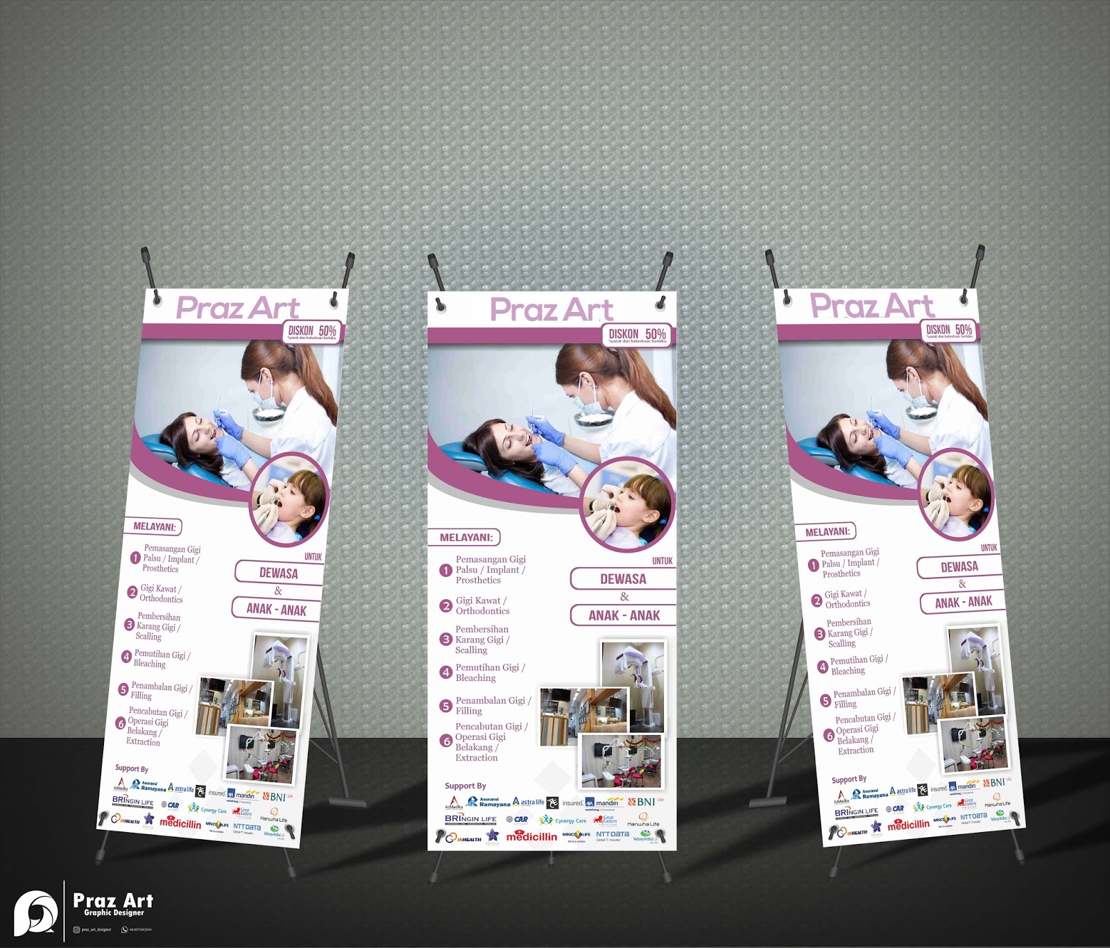 Desain X Banner - praz art