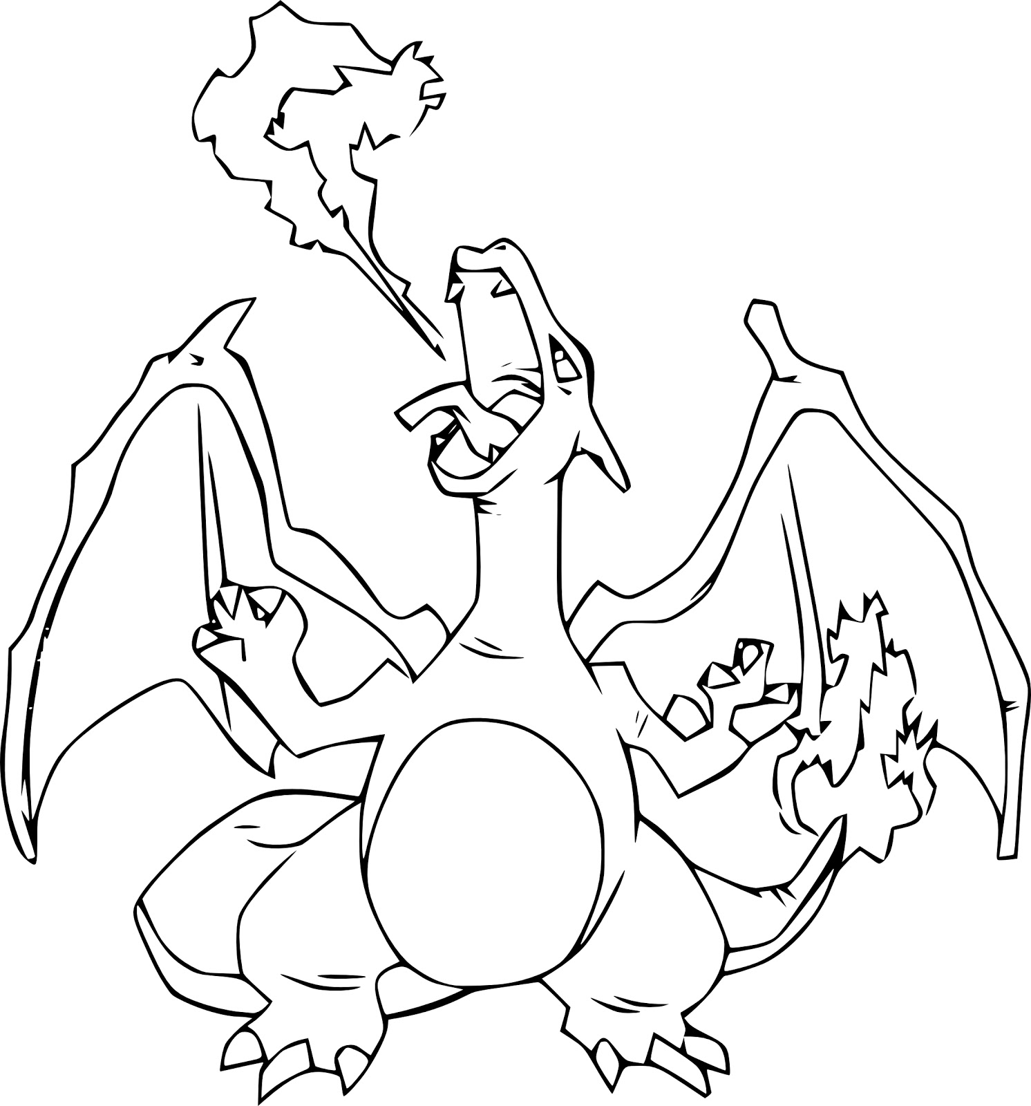 Printable Charizard Coloring Page Printable Charizard Coloring Page