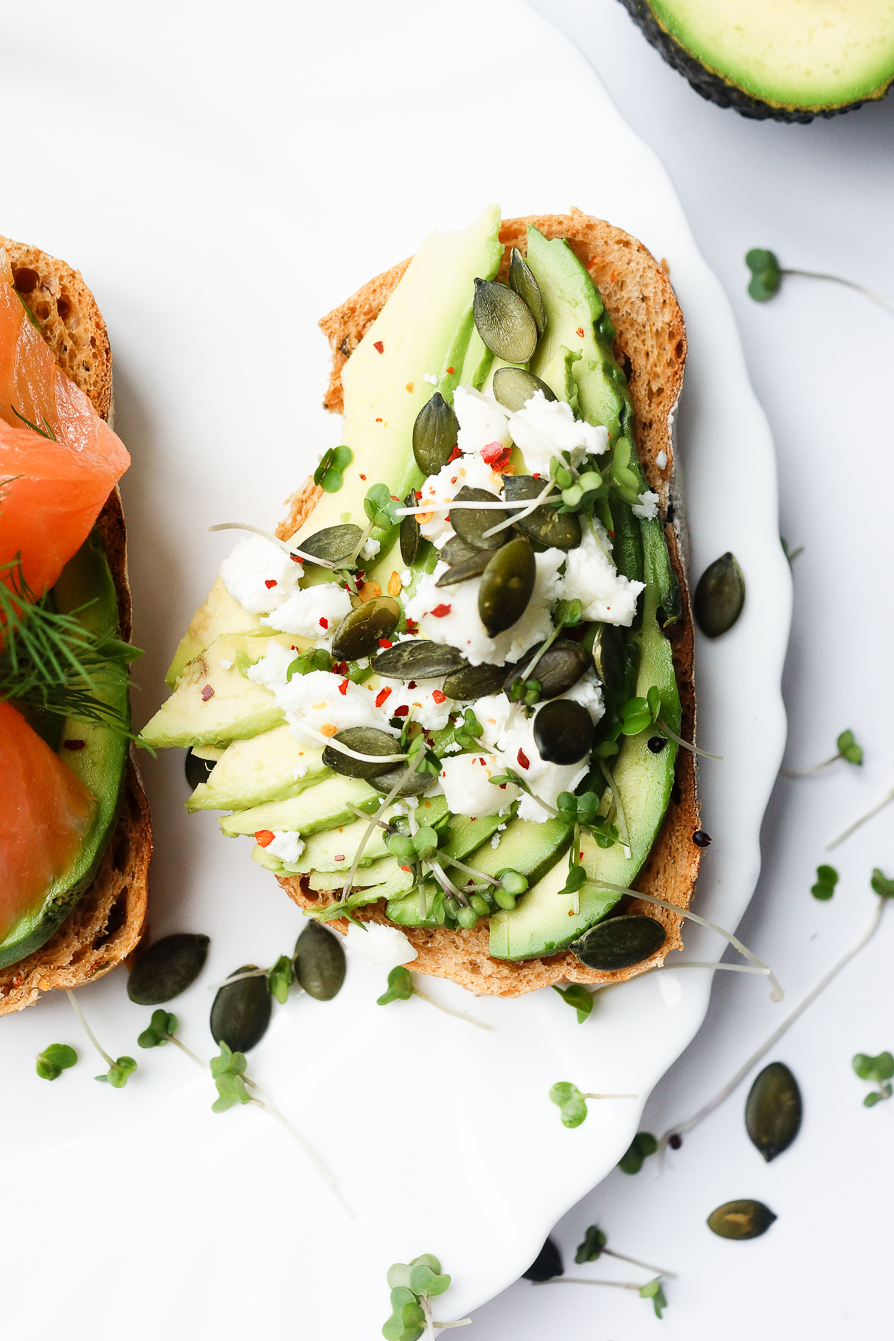 3 DELICIOUS + HEALTHY AVOCADO TOAST IDEAS.