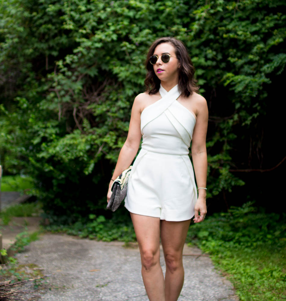 How to style a White Romper. | A.Viza Style | finders keepers romper. dc blogger