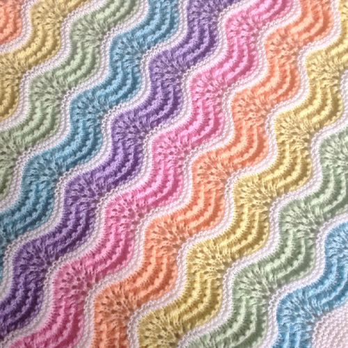 Pastel Rainbow Baby Blanket - Free Pattern 