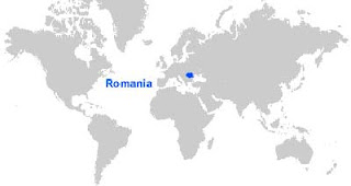 Peta letak Rumania Gambar Peta letak Rumania