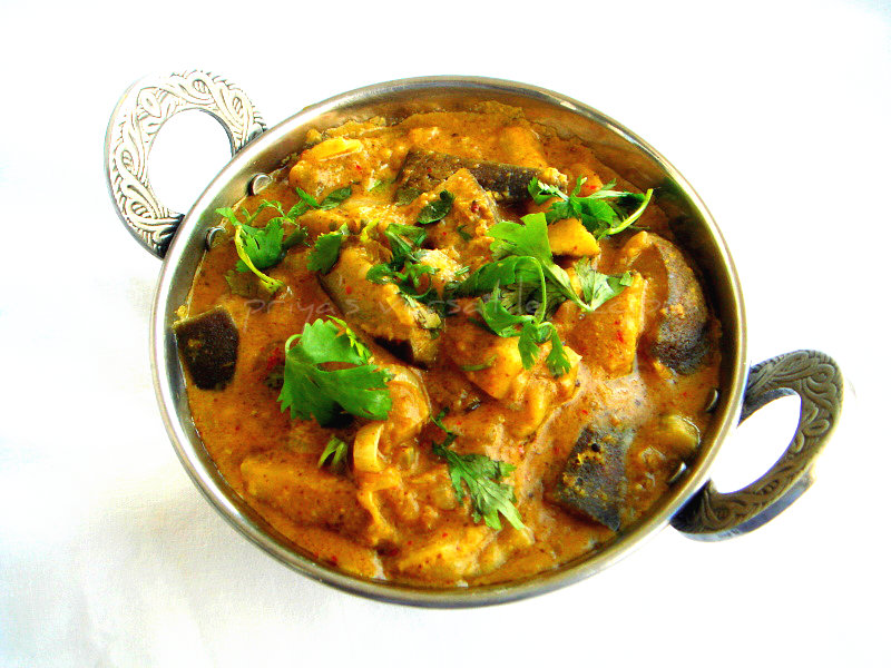 Priya's Versatile Recipes Nutty Eggplant Gravy