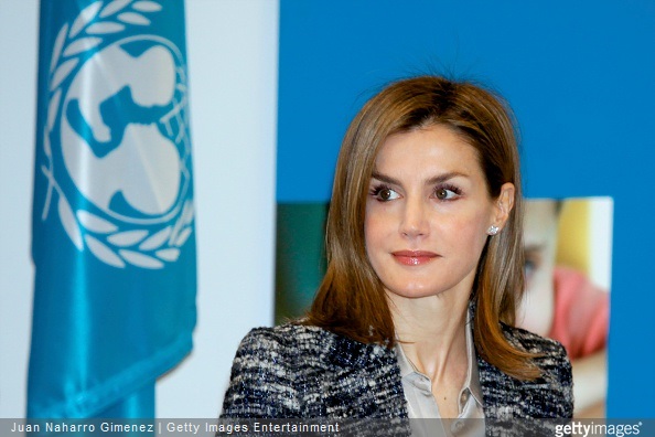  Queen Letizia of Spain attends a meeting with the Board of the 'Foundation UNICEF Cominte Spanish' at UNICEF offices 