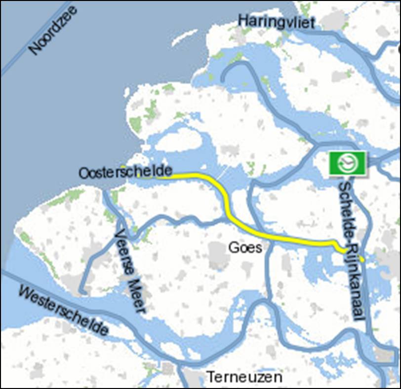 Kaart Oosterschelde Kaart Oosterschelde Vakantie Zeeland Kaart Oosterschelde Kaart Oosterschelde Vakantie Zeeland