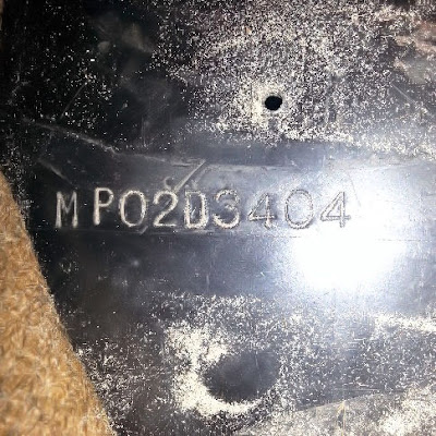 A única marcação de chassi encontrada no veículo: MP 02 D 3404.