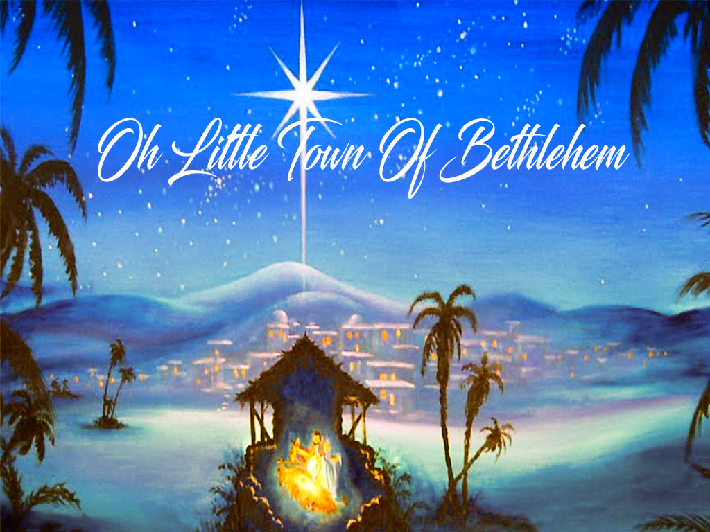Oh Little Town Of Bethlehem | Music Letter Notation with Lyrics for Flute, Violin, Recorder, etc ...