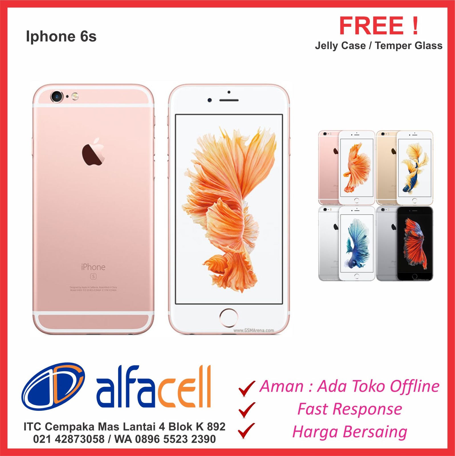 Alfacell Store Service Training Center Iphone 6s 6s Plus + Murah