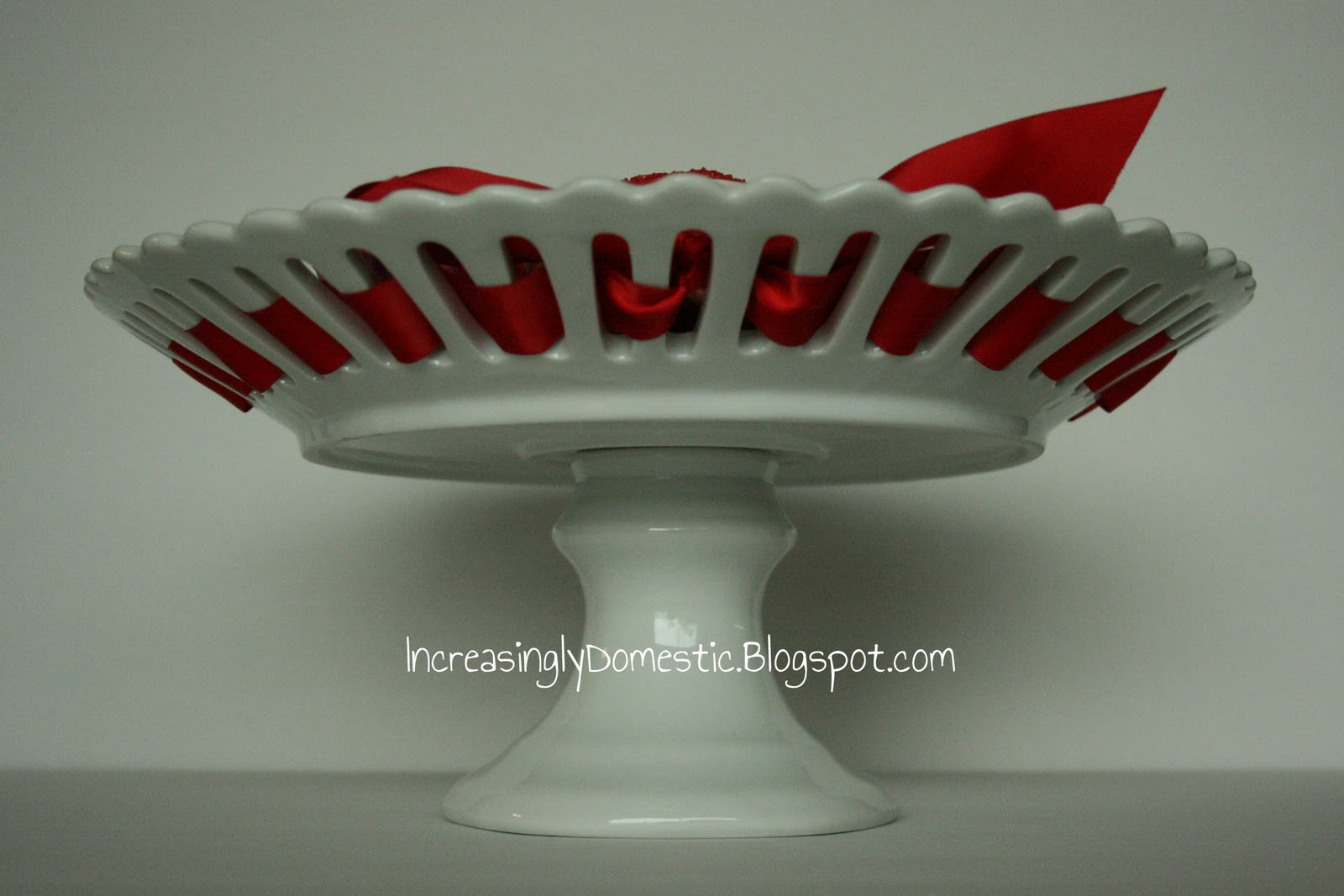 Increasingly Domestic Ribbon Cake Plate