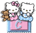 Alfabeto de Hello Kitty y Dear Daniel bebés C. 