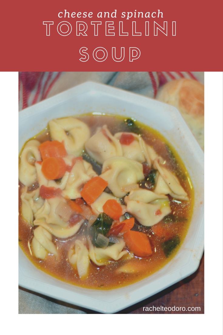 Cheese and Spinach Tortellini Soup