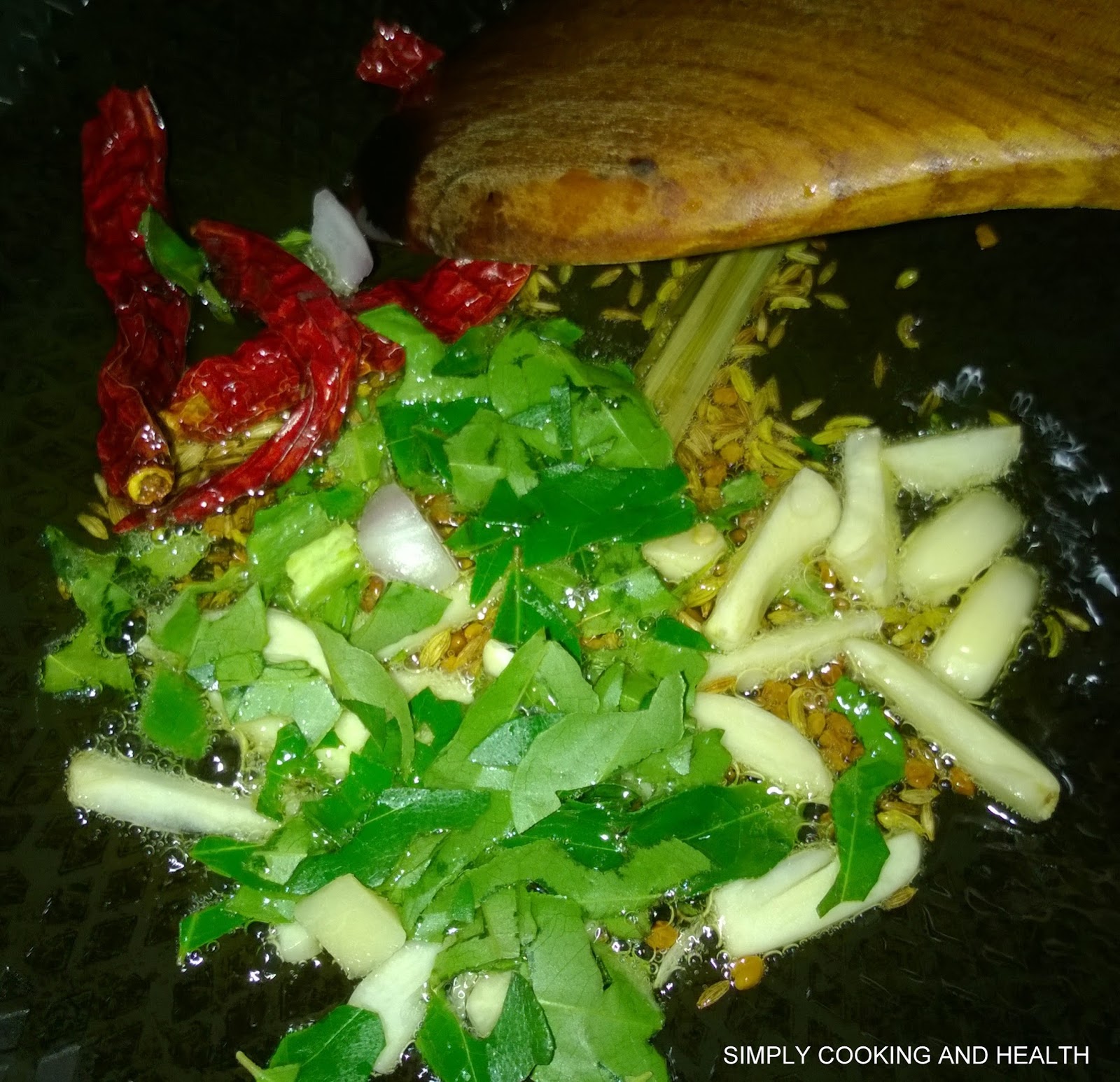 Simply Cooking and Health: Spicy dry squid curry with coconut milk