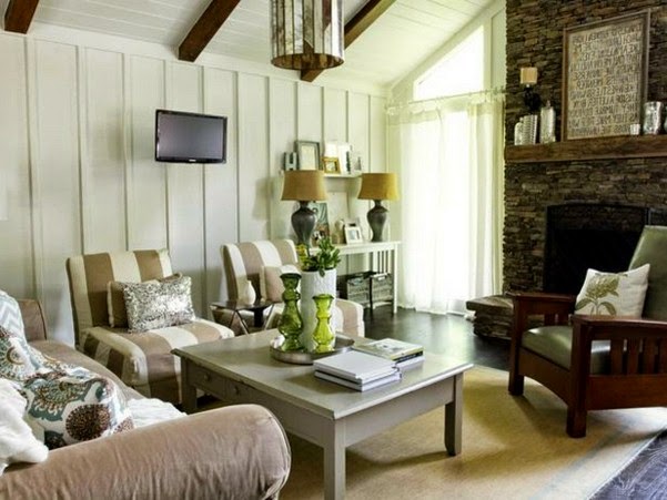 Living room rustic design