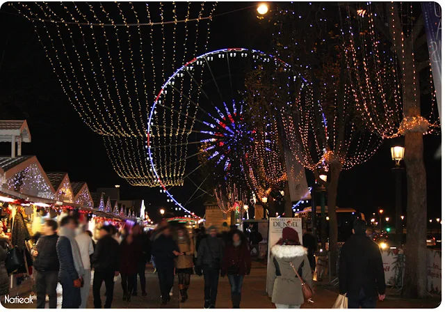 marché de Noël des Champs-Elysées de nuit