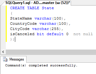 SQL CREATE TABLE Statement|Create sql table with identity