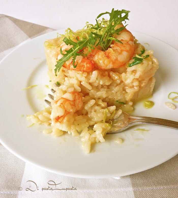 Di Pasta Impasta Risotto con gamberoni, rucola e limone
