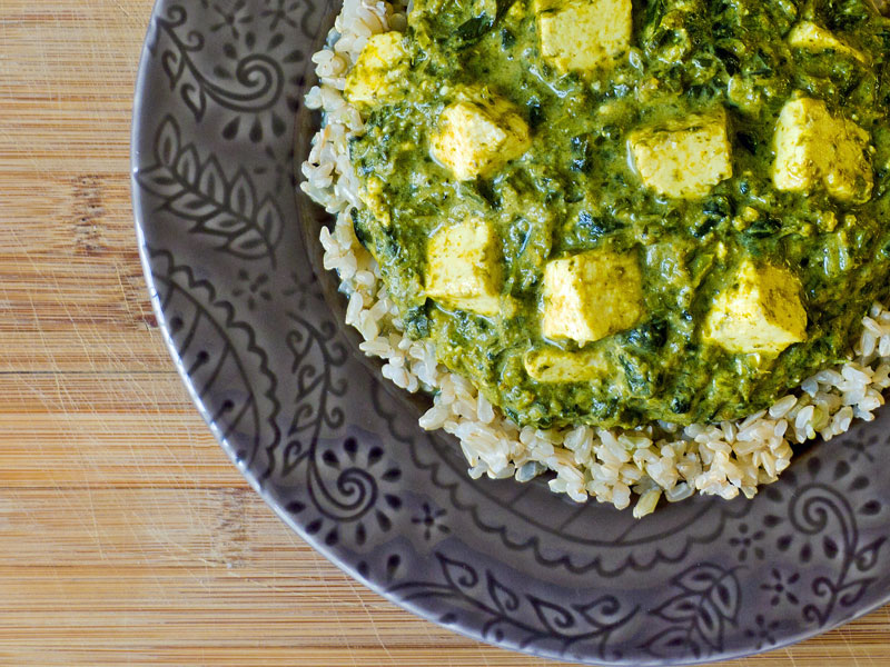 Cooking Weekends Palak Paneer; Indian Spinach & Cheese