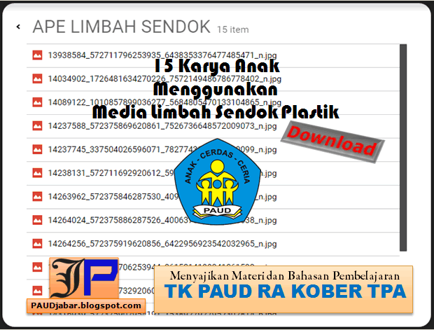 PAUD JABAR 15 Karya Anak Menggunakan Media Limbah Sendok