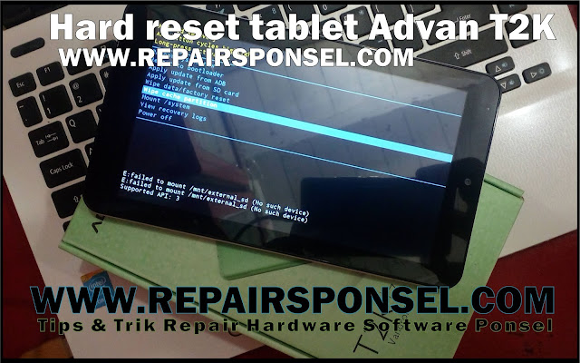 Hard Reset Tablet Advan T2K