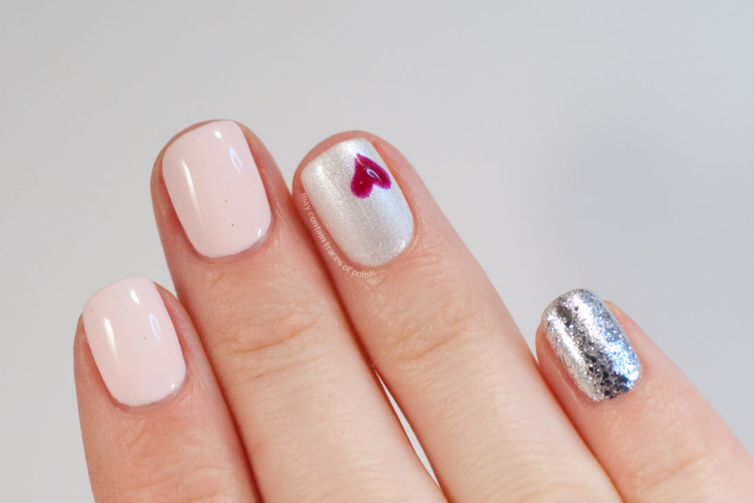 Easy Valentine's Day Soak off Gel nail art