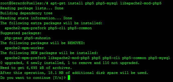 Instalar apache  y php en Ubuntu 12.04