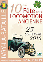 Fête de la locomotion ancienne à Ivry-la-Bataille (27540 Eure)