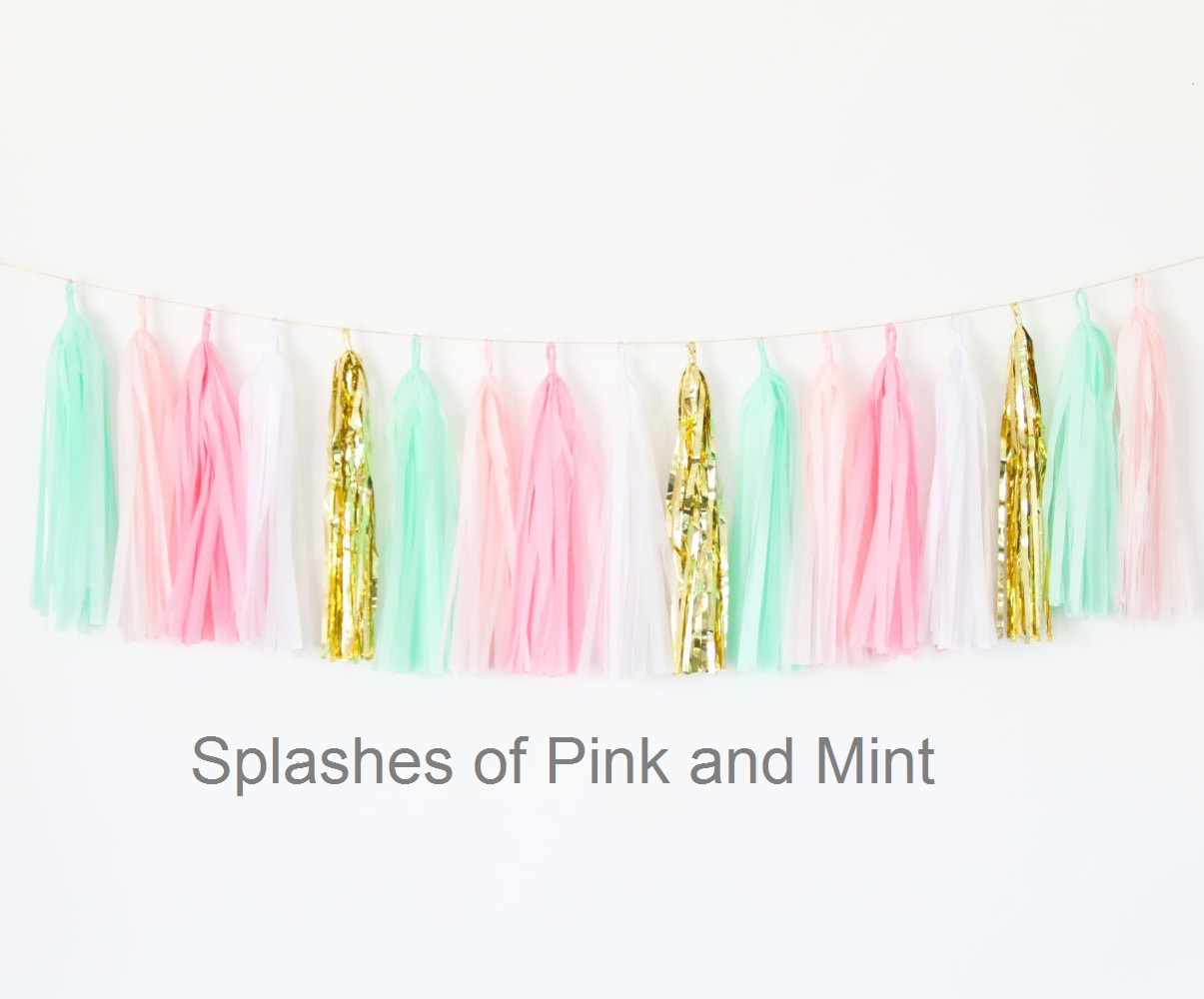 Splashes of Pink and Mint