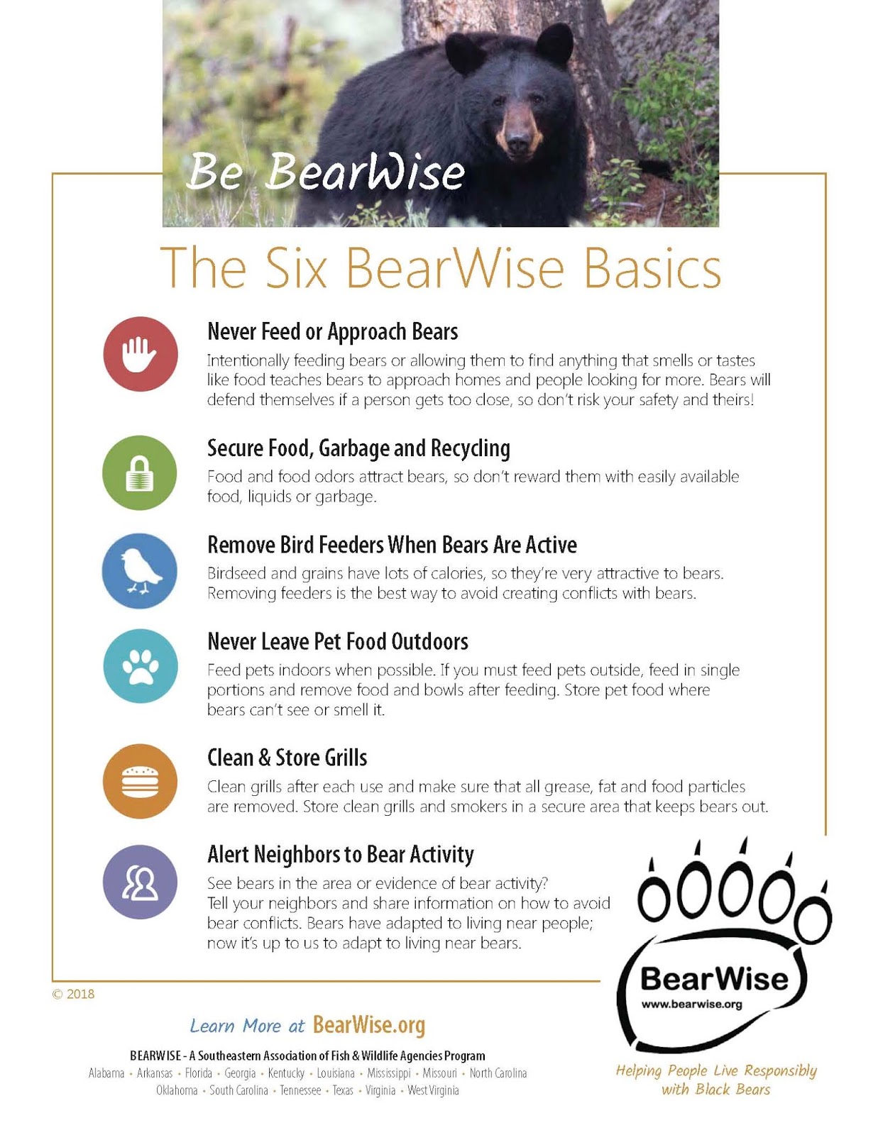 BearWise helps people live responsibly with bears